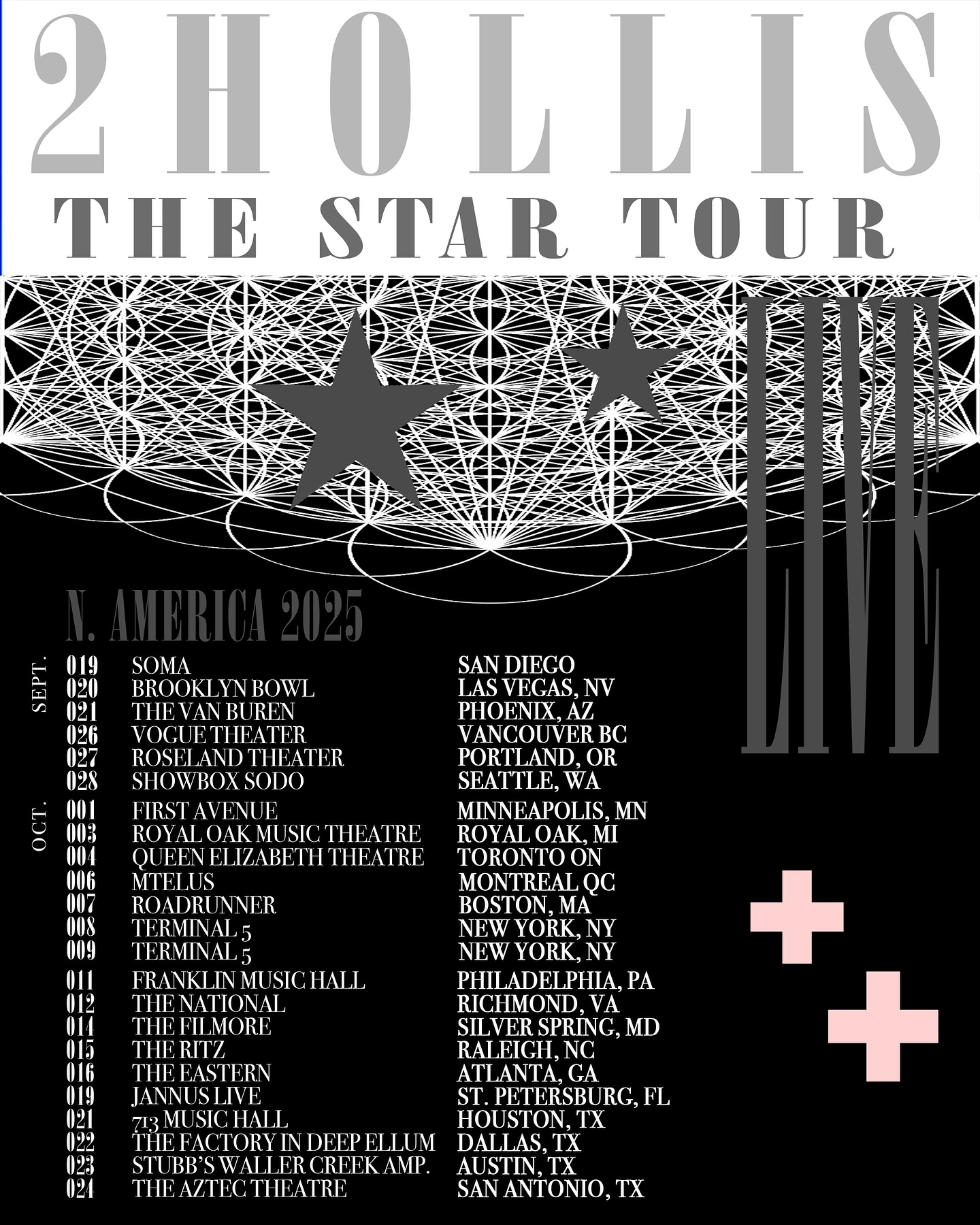 2hollis The Star Tour Poster 2025